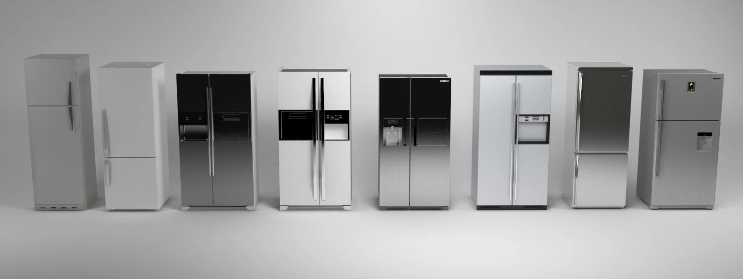 K&uuml;hlschrankpackung 3D Modell .c4d .max .obj .3ds .fbx .stl .blend 