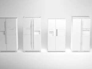 K&uuml;hlschrankpackung 3D Modell