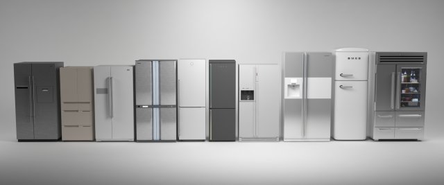 fridge pack Model 3D .c4d .max .obj .3ds .fbx .stl .blend 