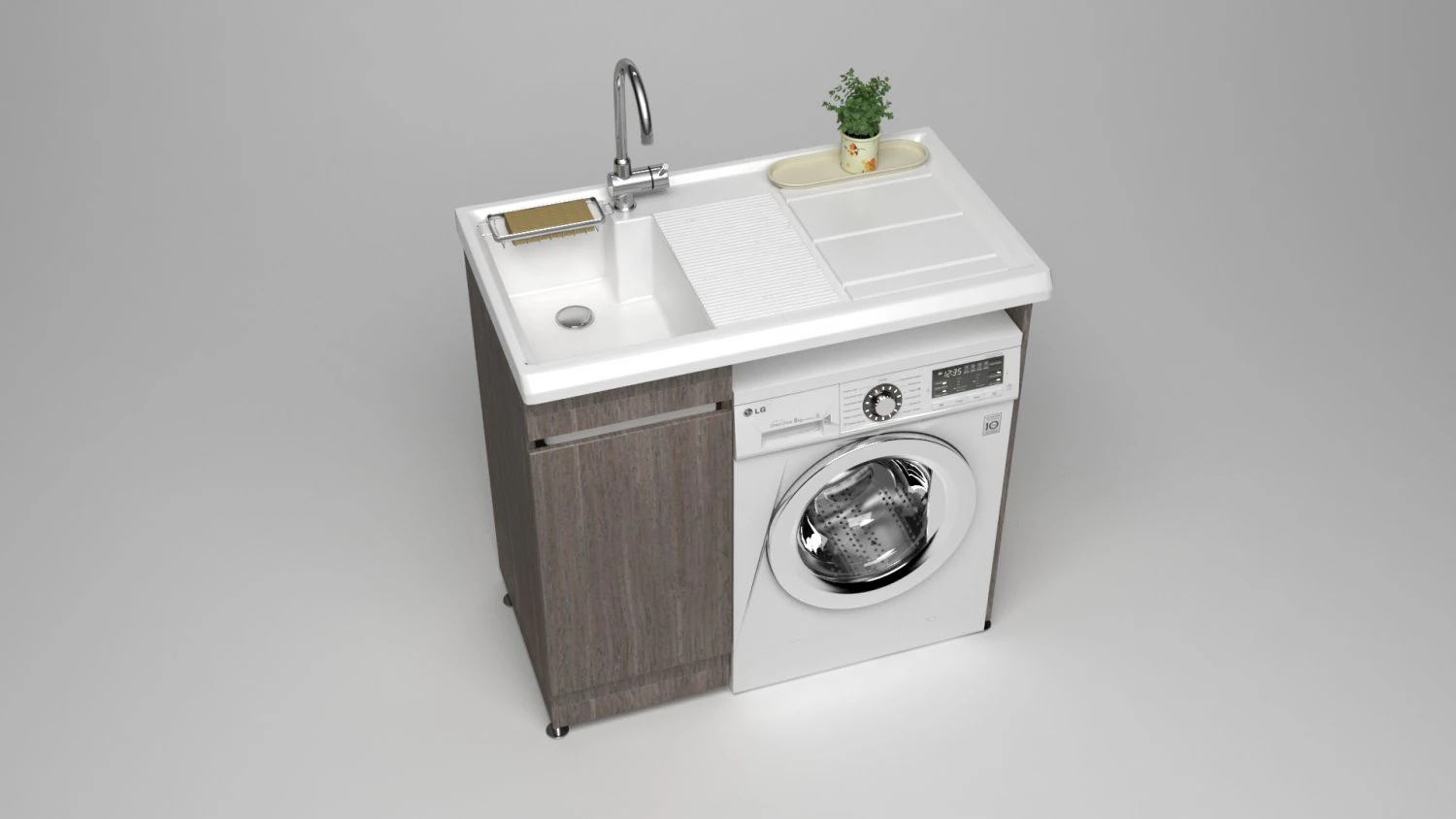 washing machine 3D Model .c4d .max .obj .3ds .fbx .stl .blend 
