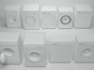 washing machine pack 3D-Modell