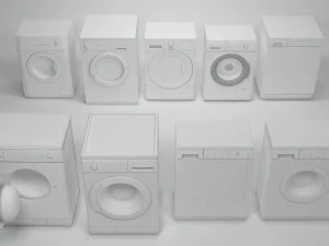Waschmaschinenpaket 3D Modell