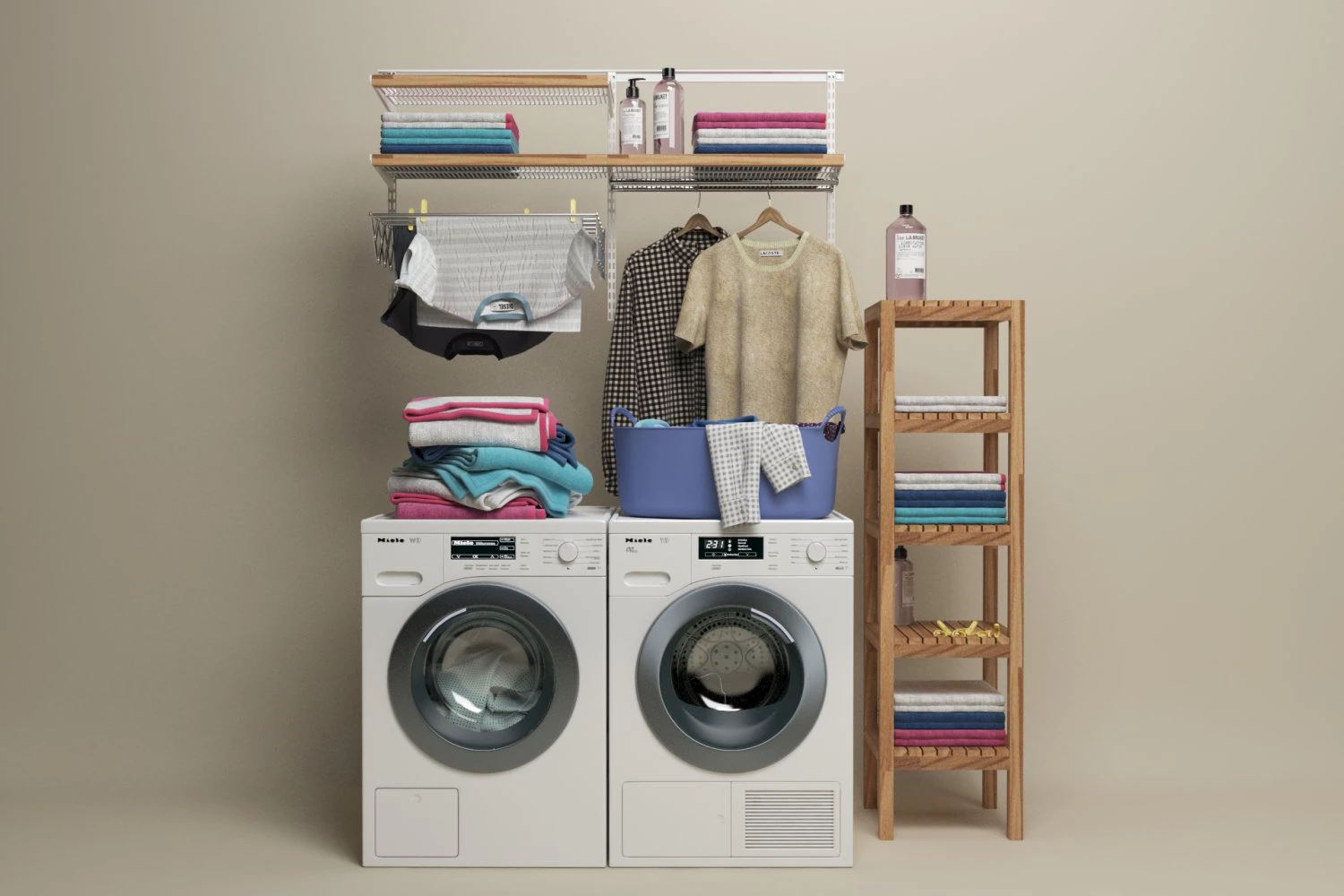 ritiro della biancheria Modello 3D .c4d .max .obj .3ds .fbx .stl .blend 