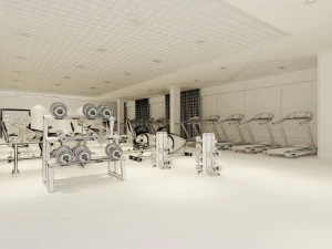 gym interior 3D Model