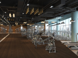 gym interior 3D मॉडल