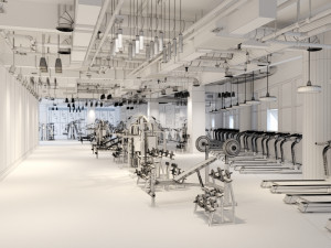 gym interior 3D Модель