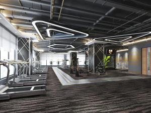 інтер'єр спортзалу 3D Модель