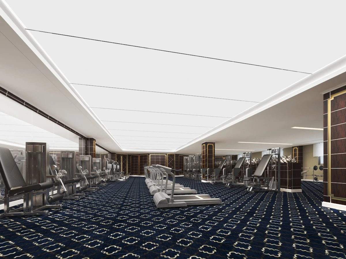 int&eacute;rieur de salle de sport Modèle 3D .c4d .max .obj .3ds .fbx .stl .blend 