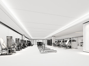 gym interior Modelo 3D