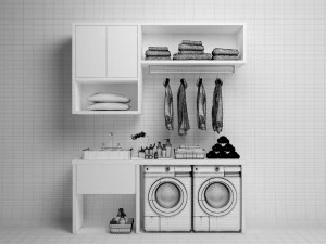 洗濯物コレクション 3Dモデル