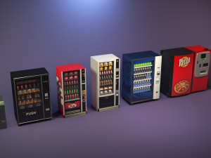 vending machine collection 3D Model