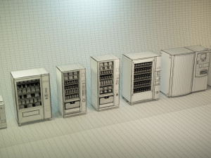 vending machine collection 3D मॉडल