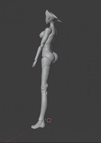 bjd ball-jointed doll 3D 打印模型 .c4d .max .obj .3ds .fbx .stl .blend 