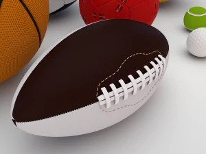 sport balls 3D Model