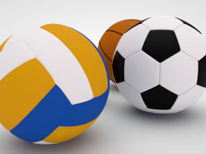 sport balls 3D Model