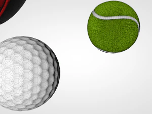 sport balls 3D Model