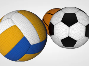 sport balls 3D Model