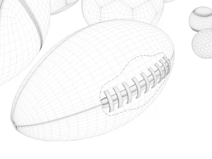 sport balls 3D Model