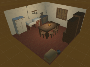 Old kitchen 3D Model