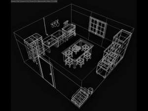 Old kitchen 3D Model