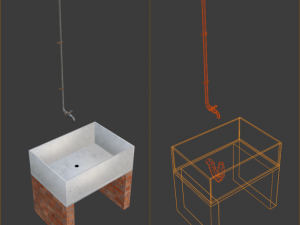Old kitchen 3D Model
