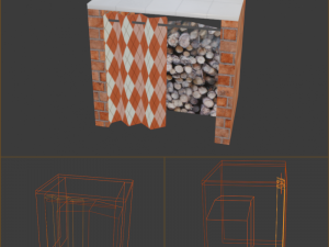 Old kitchen 3D Model