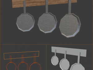 Old kitchen 3D Model