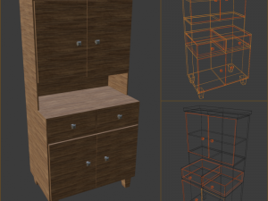 Old kitchen 3D Model