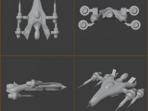 Spacecraft 1 Model 3D