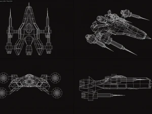 Spacecraft 1 3D Model