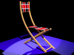 sedia da giardino Modello 3D