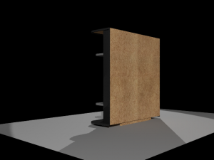 tv shelf Modelo 3D