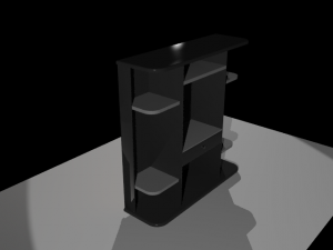 tv shelf Modelo 3D