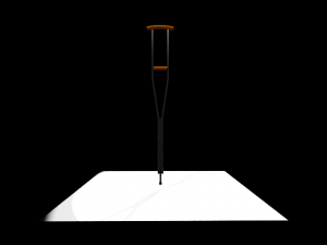 aluminum crutch 3D Model