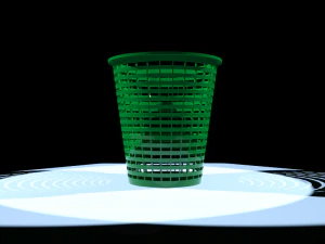 dirty laundry basket 3D Model