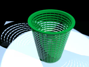 dirty laundry basket 3D Model