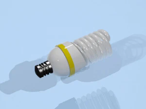 bombilla fluorescente 110v Modelo 3D