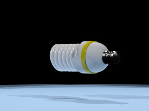 fluorescent light bulb 110v Model 3D