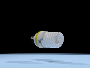 fluorescent light bulb 110v Model 3D
