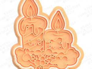 christmas elements cookie cutter set of 9 3D 프린트 모델