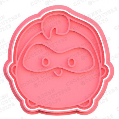 cartoons disney tsum tsum cookie cutter set of 34 3D 프린트 모델 .c4d .max .obj .3ds .fbx .stl .blend 