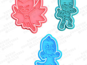 pj masks hero cookie cutter set of 3 3D 프린트 모델