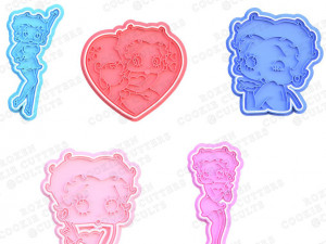 betty boop cookie cutter set of 5 3D 프린트 모델