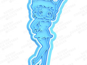 betty boop cookie cutter set of 5 Modèles 3D en vedette