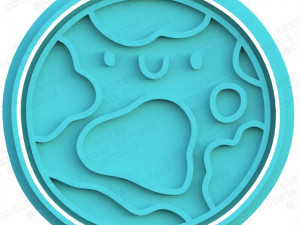 space cookie cutter set of 8 3D प्रिंट मॉडल