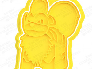 pokemon cookie cutter set of 4 3D Print Model
