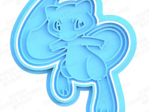 Juego de 4 cortadores de galletas de Pok&eacute;mon. Modelo de impresión 3D