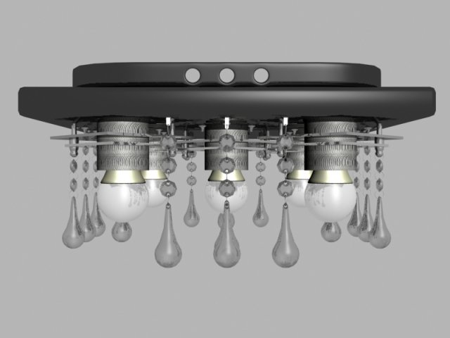 chandelier 3D 模型 .c4d .max .obj .3ds .fbx .stl .blend 