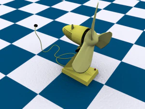настольный вентилятор 3D Модель