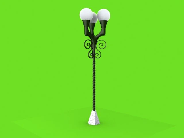 street lamp 3D Model .c4d .max .obj .3ds .fbx .stl .blend